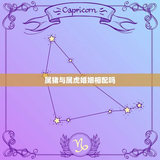 属猪与属虎婚姻相配吗，男属猪女属虎相配吗？