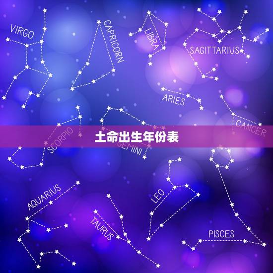 土命出生年份表，土命带玉还是金