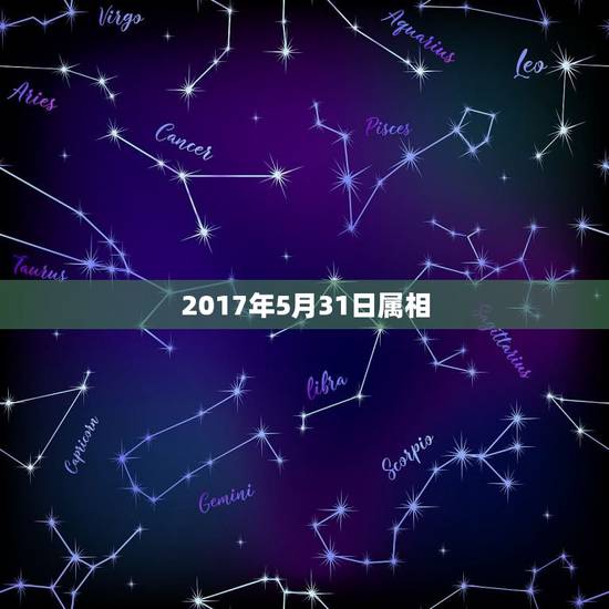 2017年5月31日属相，2017年5月31日早上6:40分生的取什么