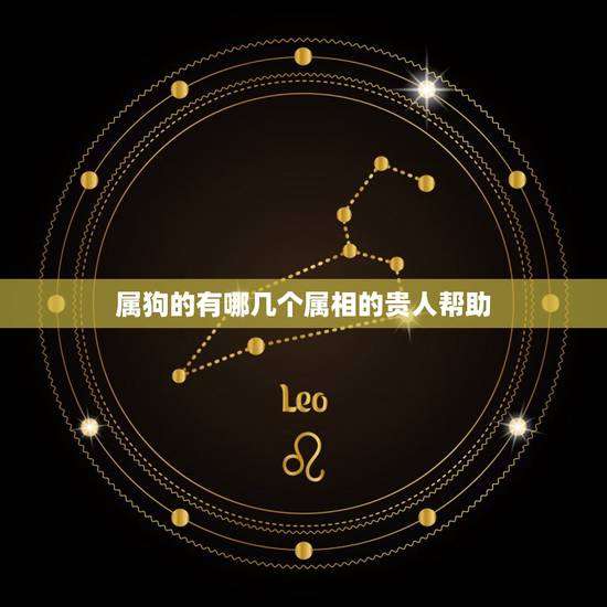 属狗的有哪几个属相的贵人帮助，属狗的人三合属相是哪些生肖