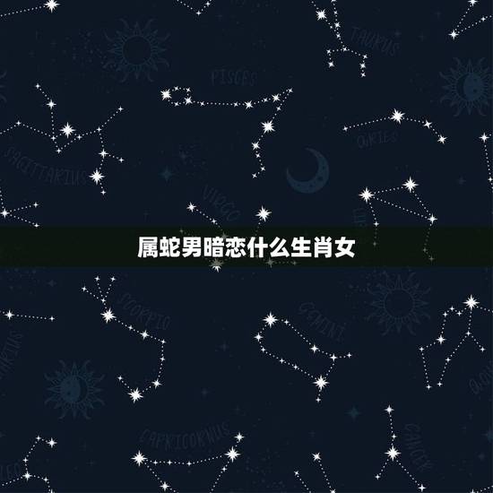 属蛇男暗恋什么生肖女，属蛇与什么生肖相冲