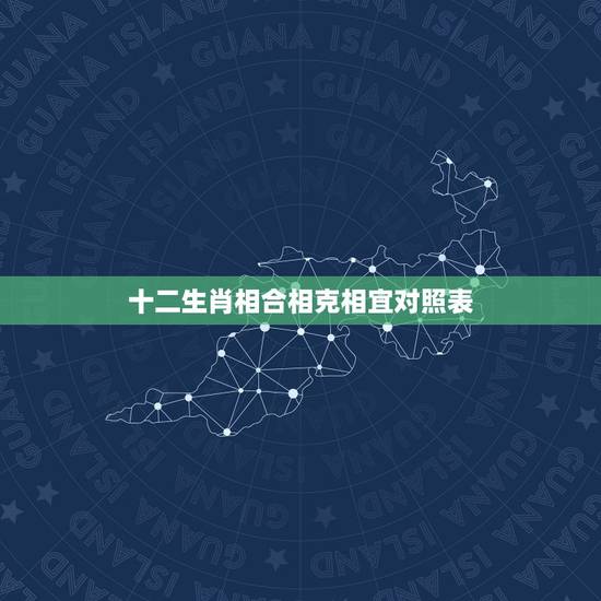 十二生肖相合相克相宜对照表，十二生肖属相相生相克
