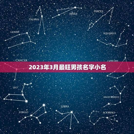 2023年3月最旺男孩名字小名(热门宝宝起名趋势分析)