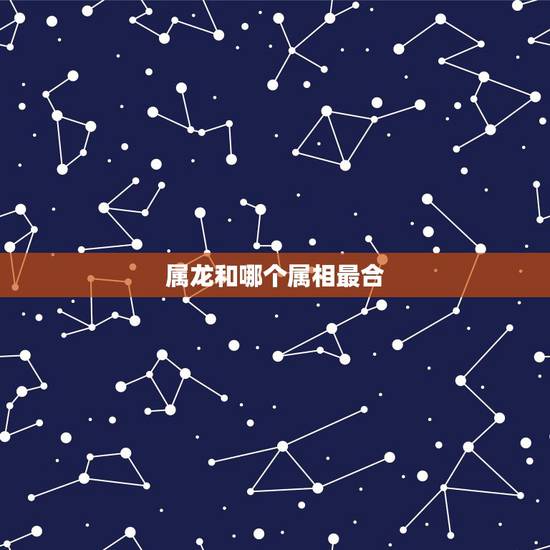 属龙和哪个属相最合,龙适合找什么属相 属龙和哪个属相最合,龙适合找什么属相