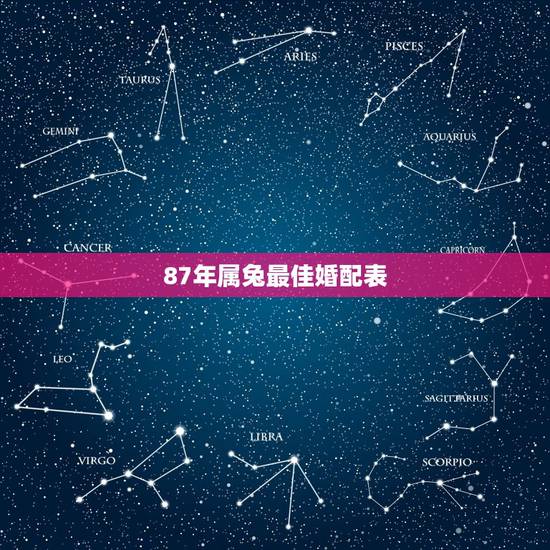 87年属兔最佳婚配表,87年最佳婚配 87年属兔最佳婚配表,87年最佳婚配
