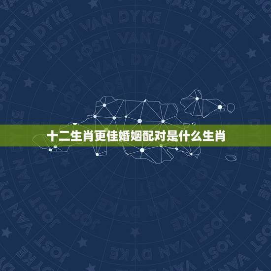 十二生肖更佳婚姻配对是什么生肖,最准的12生肖配对表 十二生肖更佳婚姻配对是什么生肖,最准的12生肖配对表
