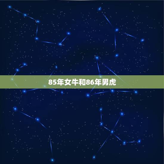 85年女牛和86年男虎,我是85年属牛的女生,和86年属虎的男生属相配 85年女牛和86年男虎,我是85年属牛的女生,和86年属虎的男生属相配