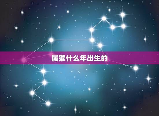 属猴什么年出生的，猴和什么属相最配
