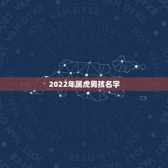 2022年属虎男孩名字 2022年属虎名字宜用字
