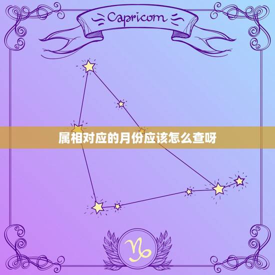 属相对应的月份应该怎么查呀，十二生肖代表的月份？