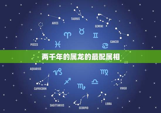 两千年的属龙的最配属相，属龙的和什么属相最配