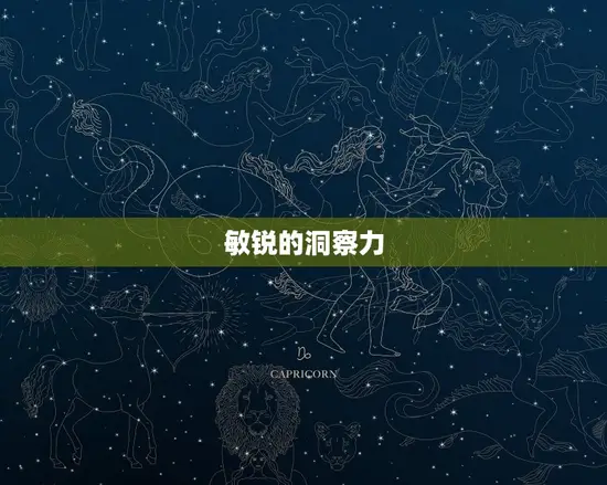 敏锐的洞察力 敏锐的洞察力