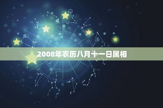 2008年农历八月十一日属相，2008年属猪的命运如何？