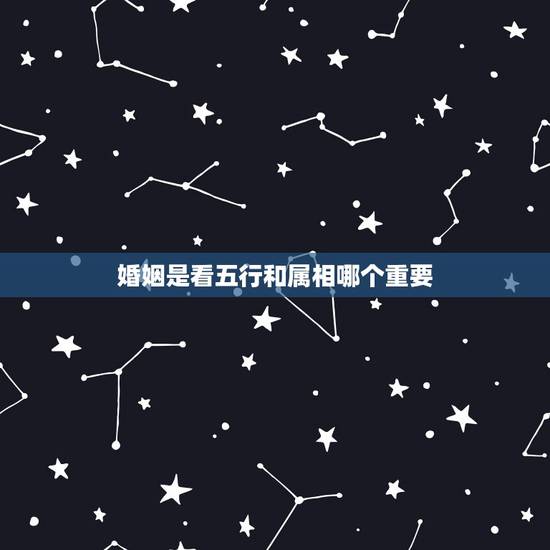 婚姻是看五行和属相哪个重要，婚姻看属相还是八字准