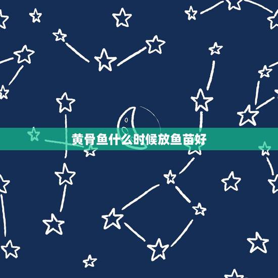 黄骨鱼什么时候放鱼苗好,黄骨鱼粥怎么煮才好吃 黄骨鱼什么时候放鱼苗好,黄骨鱼粥怎么煮才好吃