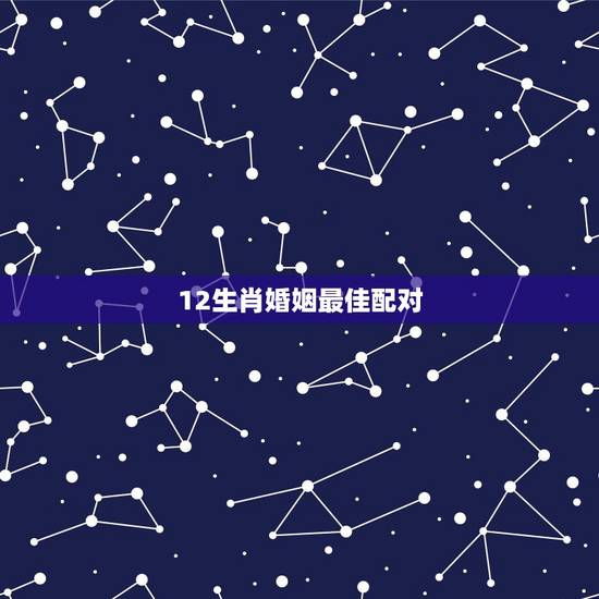 12生肖婚姻最佳配对，十二生肖如何配对最理想
