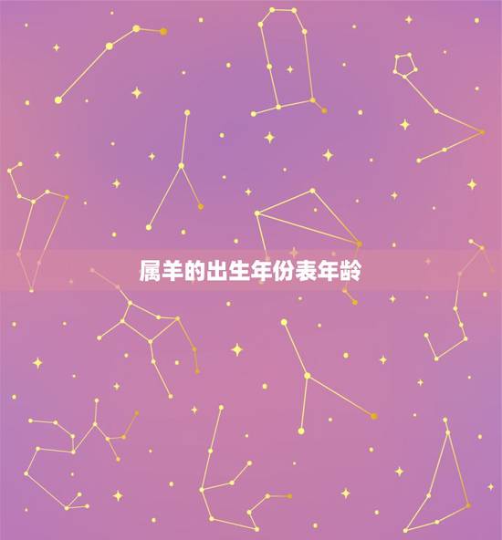 属羊的出生年份表年龄,属羊的老人今年七十几 属羊的出生年份表年龄,属羊的老人今年七十几