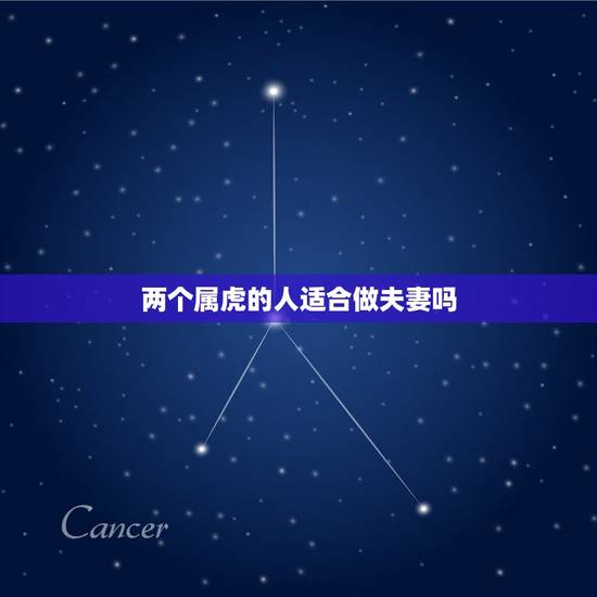 两个属虎的人适合做夫妻吗 男虎女虎能白头到老吗