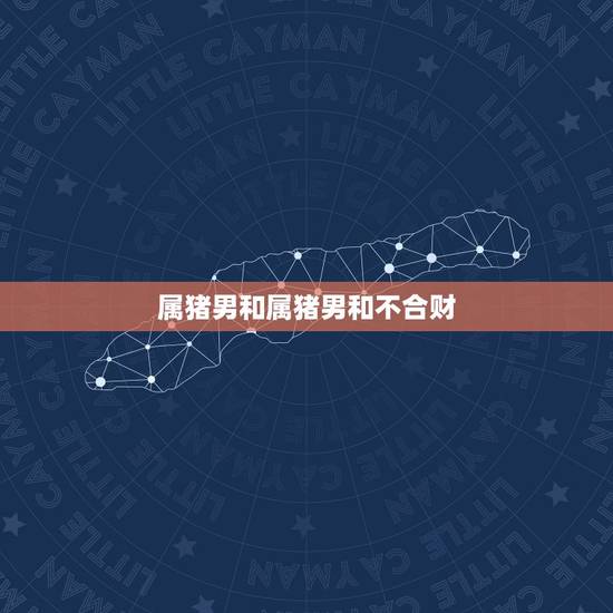 属猪男和属猪男和不合财,属猪和属猪合财吗 属猪男和属猪男和不合财,属猪和属猪合财吗