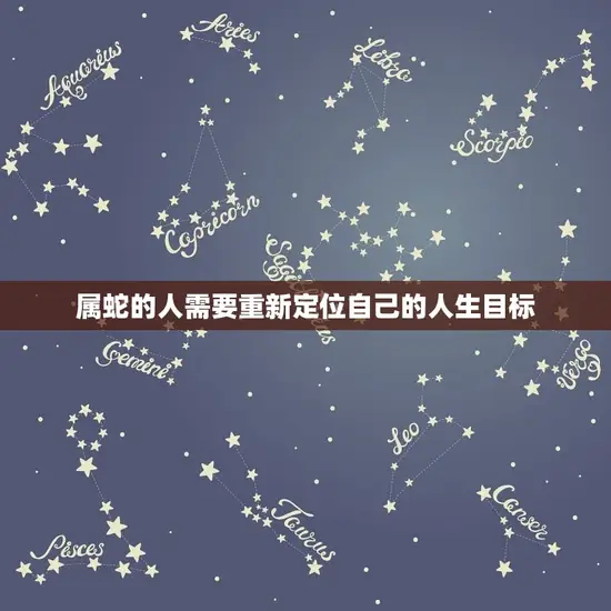 属蛇的人需要重新定位自己的人生目标