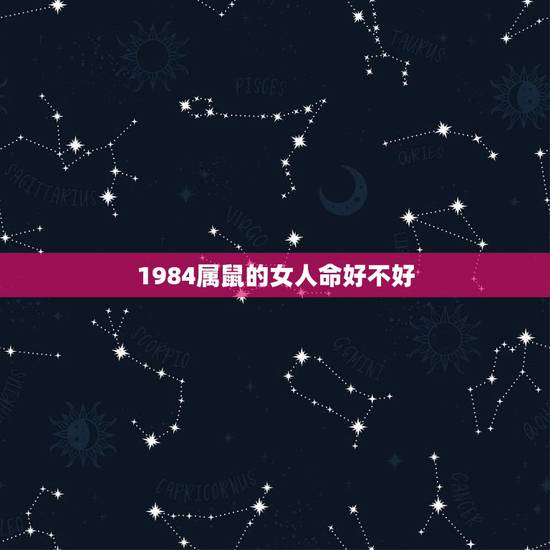 1984属鼠的女人命好不好 属鼠的做什么工作最旺 1984属鼠的女人命好不好 属鼠的做什么工作最旺