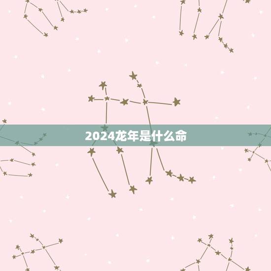 2024龙年是什么命，1988龙年是什么命