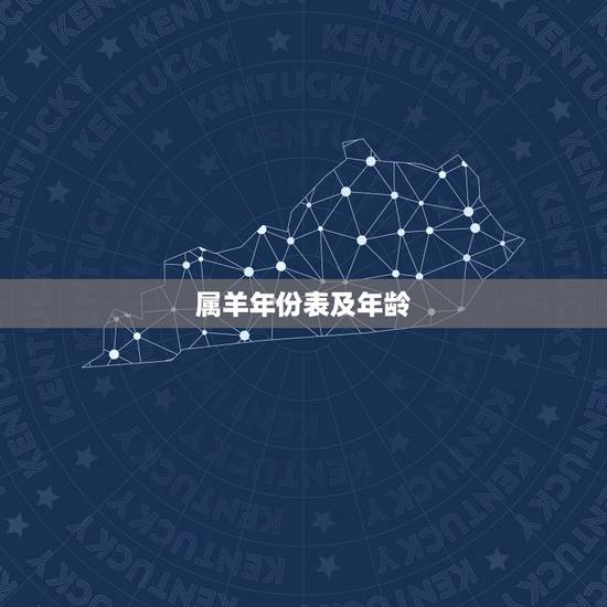 属羊年份表及年龄，属羊的年份表对年龄