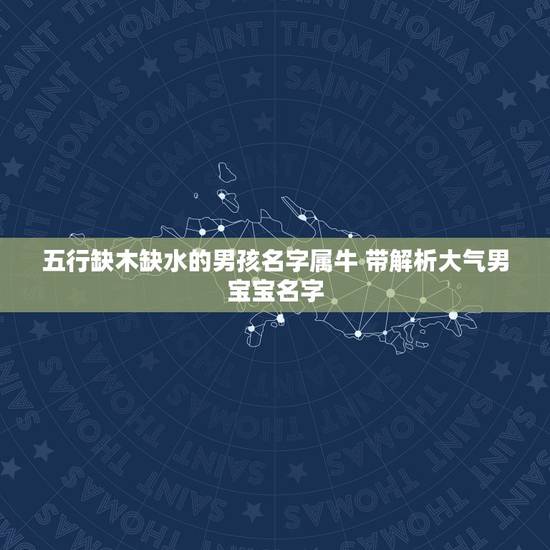 五行缺木缺水的男孩名字属牛 带解析大气男宝宝名字