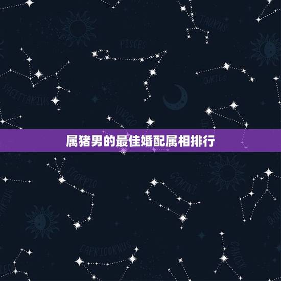 属猪男的最佳婚配属相排行,属猪的人适合早什么属相的女朋友 属猪男的最佳婚配属相排行,属猪的人适合早什么属相的女朋友