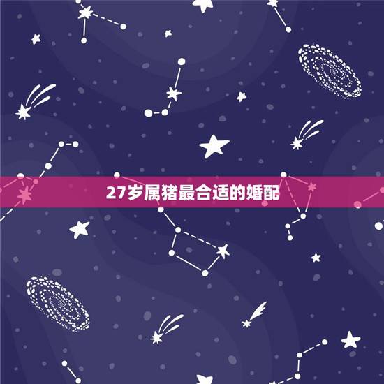 27岁属猪最合适的婚配,96年猪和什么属相最配 27岁属猪最合适的婚配,96年猪和什么属相最配