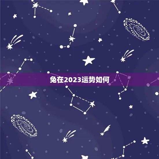 兔在2023运势如何