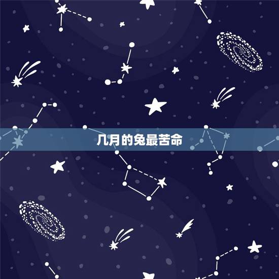 几月的兔最苦命,2023兔命太苦 几月的兔最苦命,2023兔命太苦