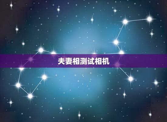 夫妻相测试相机，照片测试夫妻相
