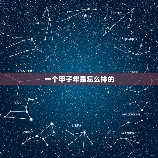 一个甲子年是怎么排的，12个甲子怎么推算