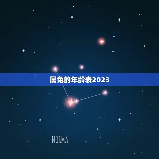 属兔的年龄表2023 属兔的年龄表2023