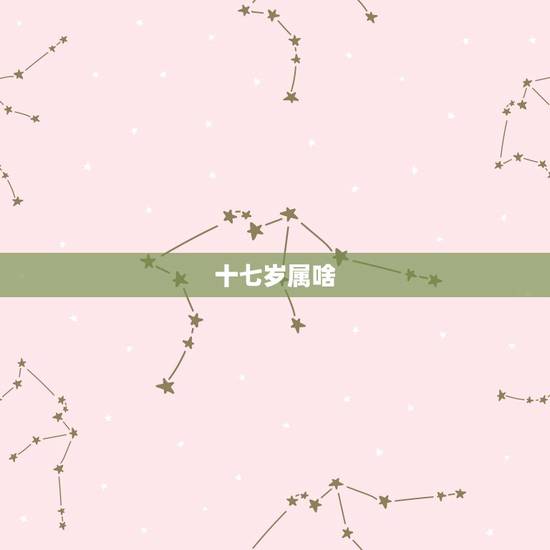 十七岁属啥,十七岁是属什么的 十七岁属啥,十七岁是属什么的