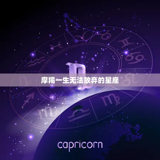 摩羯一生无法放弃的星座(坚定不移的追求)