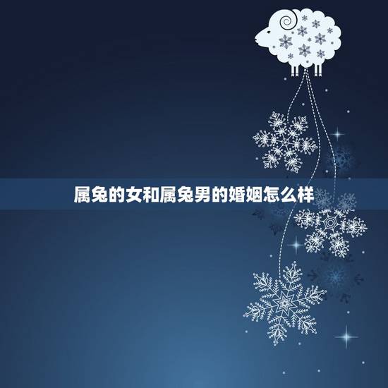 属兔的女和属兔男的婚姻怎么样，属狗男与属兔女的婚姻怎么样