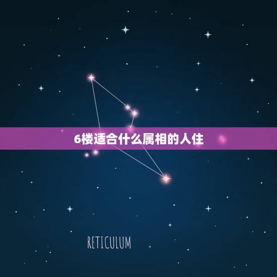 6楼适合什么属相的人住，请真正懂八字五行属相之类的人进来