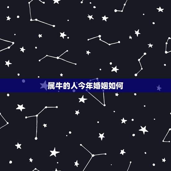 属牛的人今年婚姻如何，属牛的婚姻怎么样？