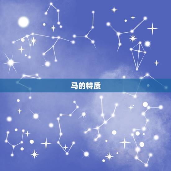 马的特质 马的特质
