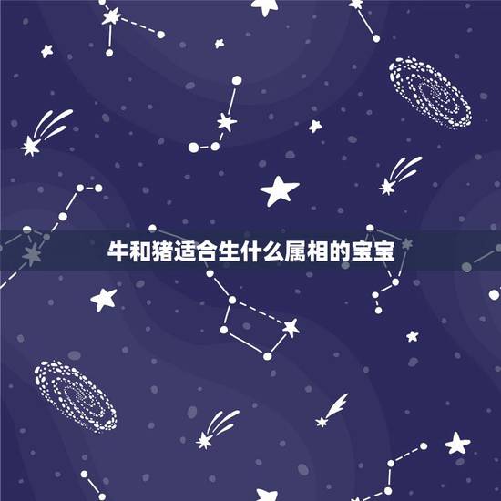 牛和猪适合生什么属相的宝宝，父母属牛和猪，生宝宝什么属相最好