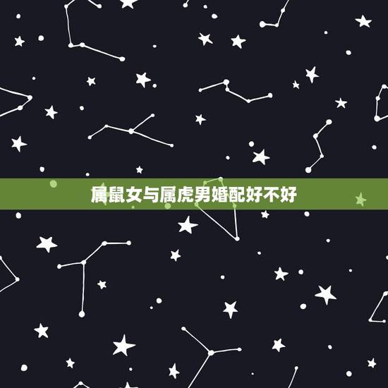 属鼠女与属虎男婚配好不好,属鼠和属虎的婚配好吗? 属鼠女与属虎男婚配好不好,属鼠和属虎的婚配好吗?