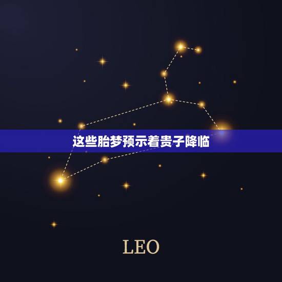 这些胎梦预示着贵子降临，生男孩的孕妇动物胎梦大全