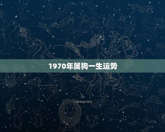 1970年属狗一生运势,七零年狗的晚年之运 1970年属狗一生运势,七零年狗的晚年之运