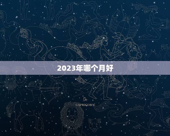 2023年哪个月好，2023年黑兔年大灾难