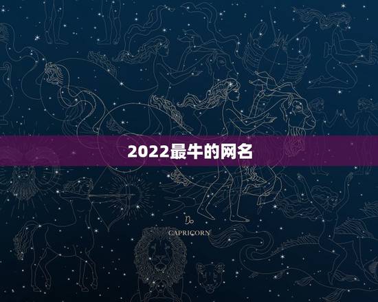 2022最牛的网名，2023最酷网名