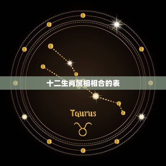 十二生肖属相相合的表，最准的12生肖配对表？