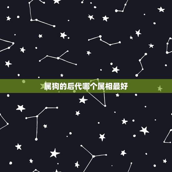 属狗的后代哪个属相最好,属狗的生什么属相的孩子好 属狗的后代哪个属相最好,属狗的生什么属相的孩子好