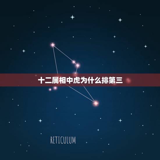 十二属相中虎为什么排第三，十二生肖里老虎排第几？